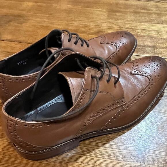 Florsheim Castellano Wingtip Men’s Shoes Leather Size 10.5D Pre-Owned - Picture 2 of 10